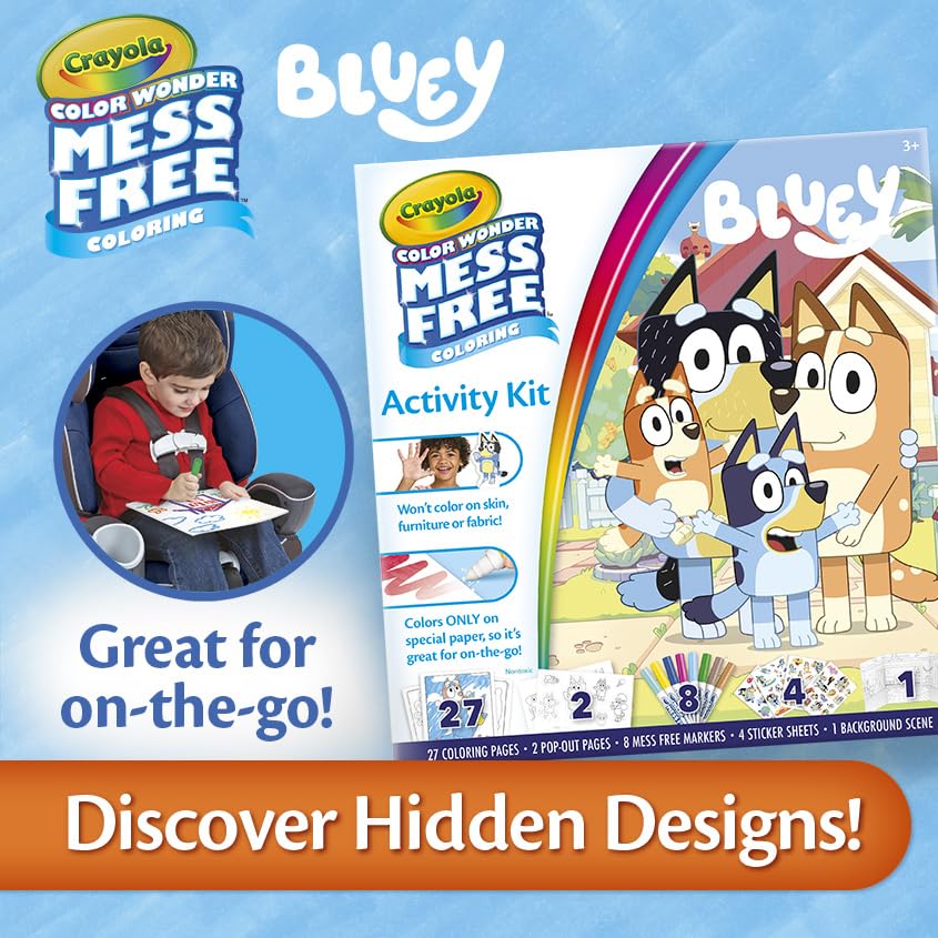 Foto 6 pulgar | Kit De Actividades Crayola Color Wonder Bluey Free Mess Free De 3 Años O Más - Venta Internacional