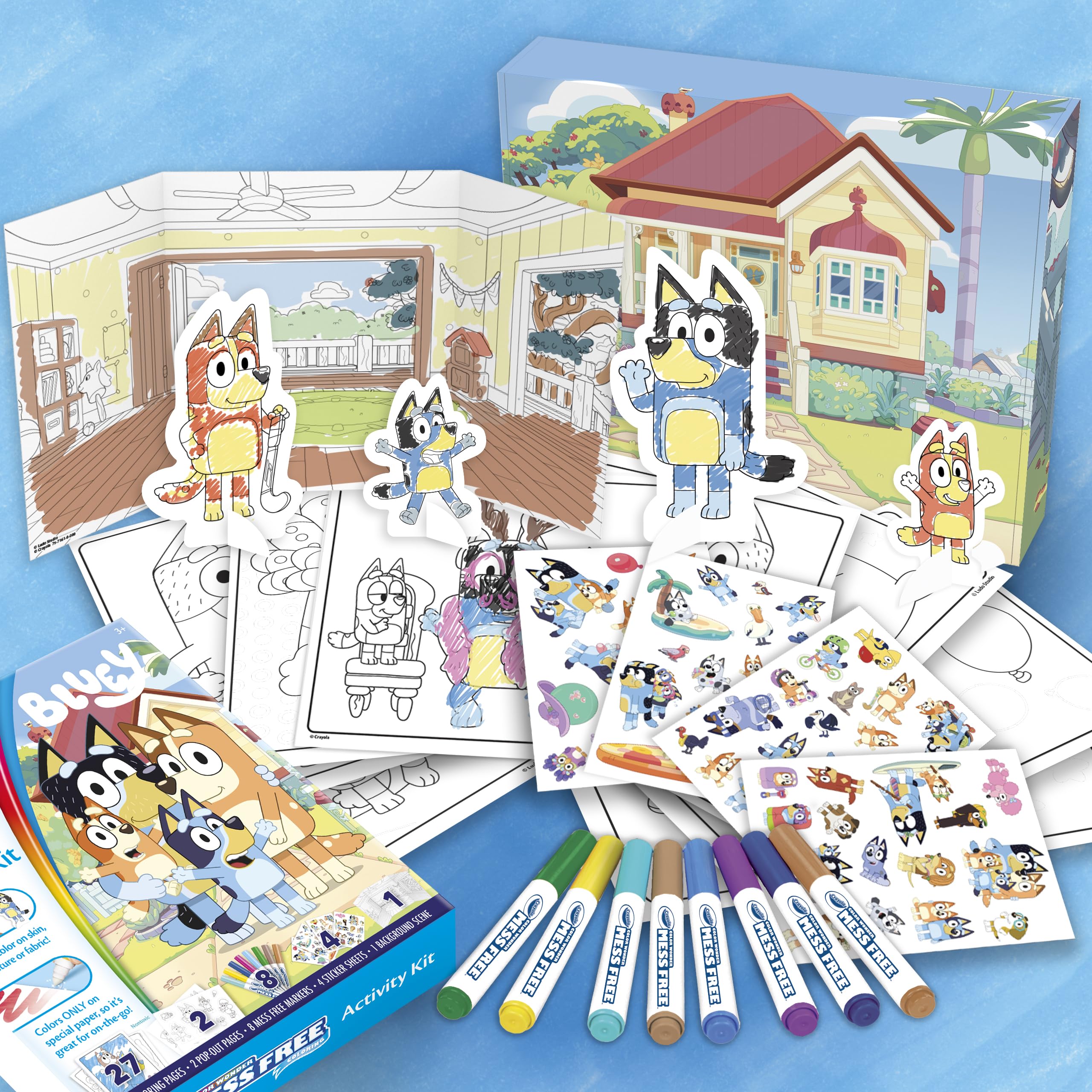 Foto 6 | Kit De Actividades Crayola Color Wonder Bluey Free Mess Free De 3 Años O Más - Venta Internacional