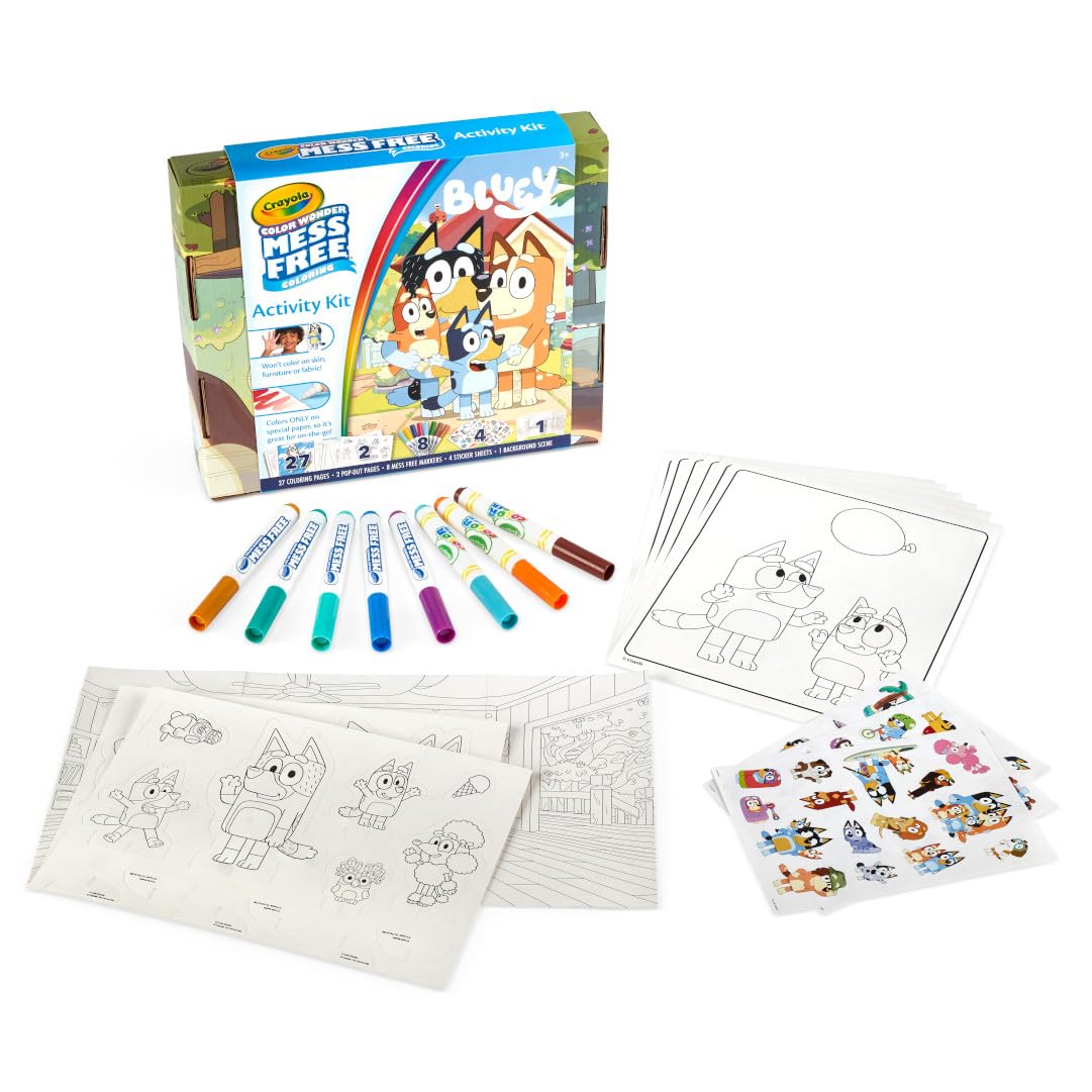 Foto 8 pulgar | Kit De Actividades Crayola Color Wonder Bluey Free Mess Free De 3 Años O Más - Venta Internacional