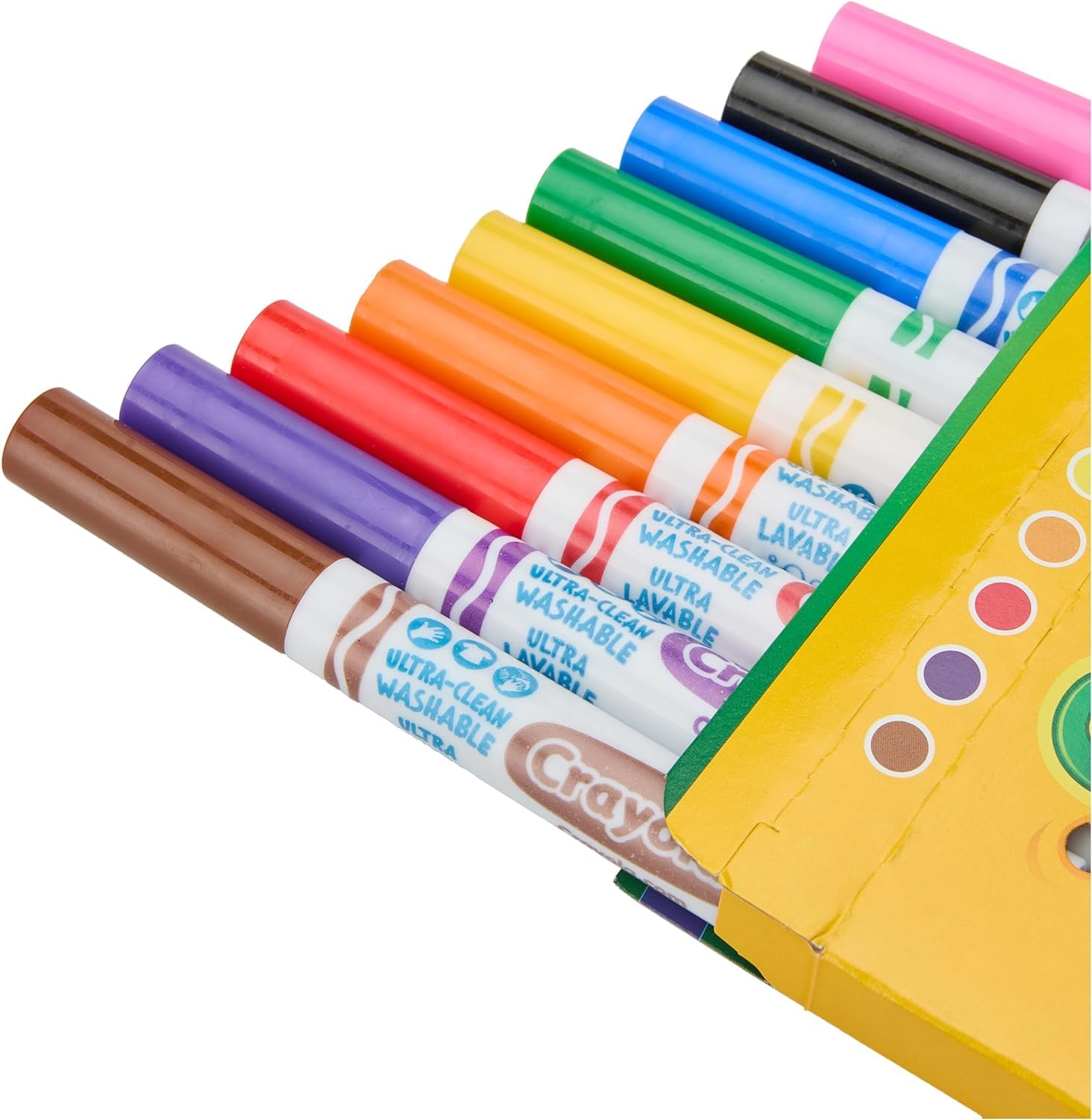 Foto 4 pulgar | Marcadores Lavables Crayola Ultraclean Broadline Classic X10 - Venta Internacional