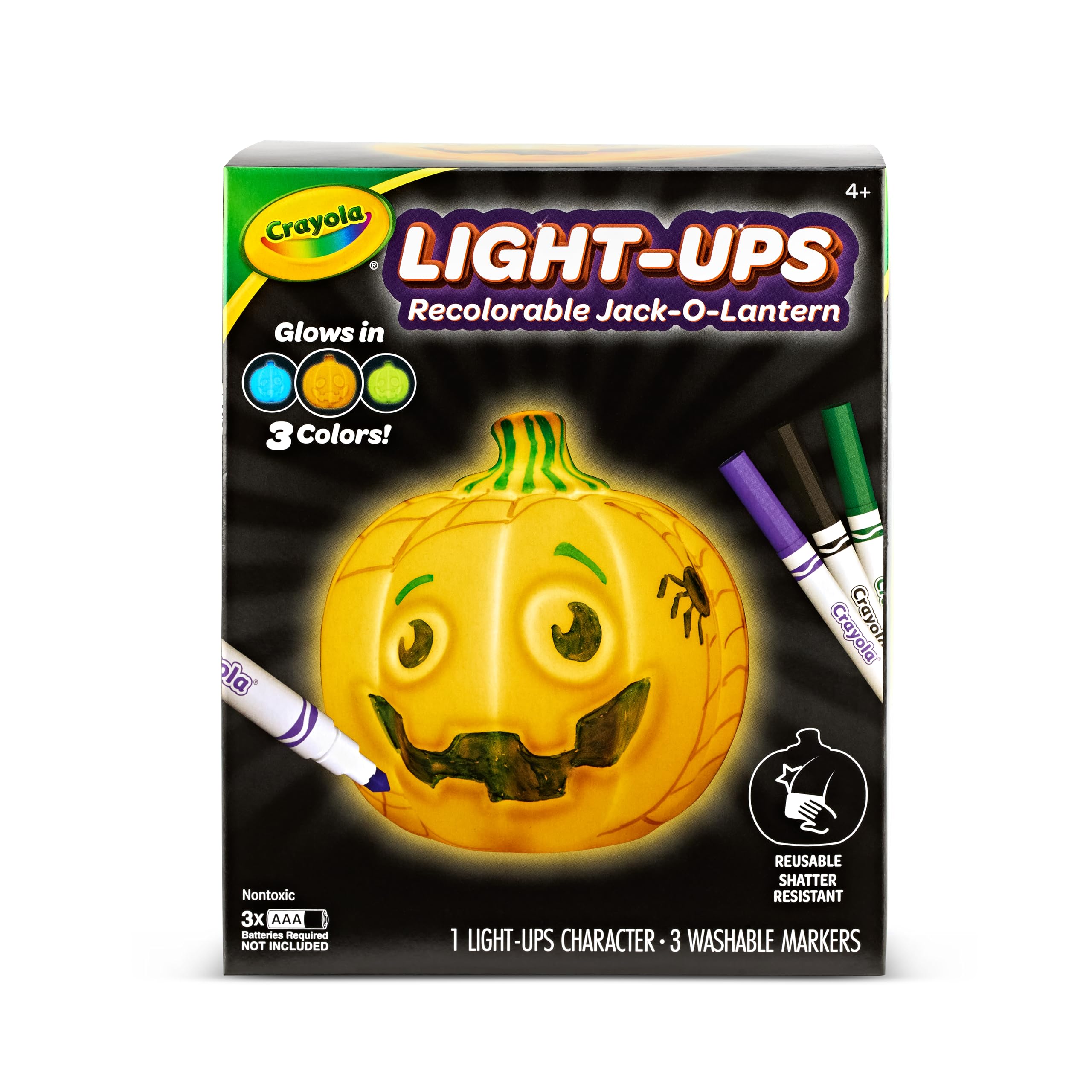 Foto 2 pulgar | Linterna Jack-o-lantern Crayola Para Colorear Con Rotuladores Lavables - Venta Internacional.