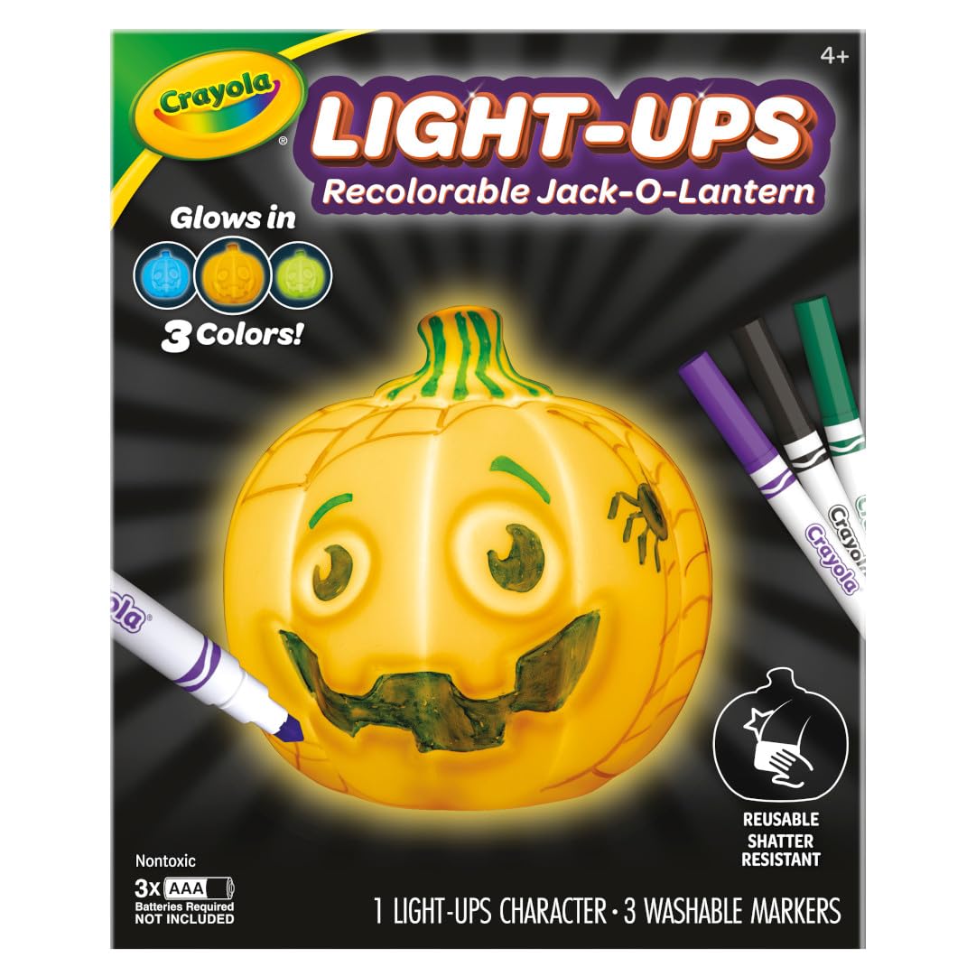 Foto 2 | Linterna Jack-o-lantern Crayola Para Colorear Con Rotuladores Lavables - Venta Internacional.