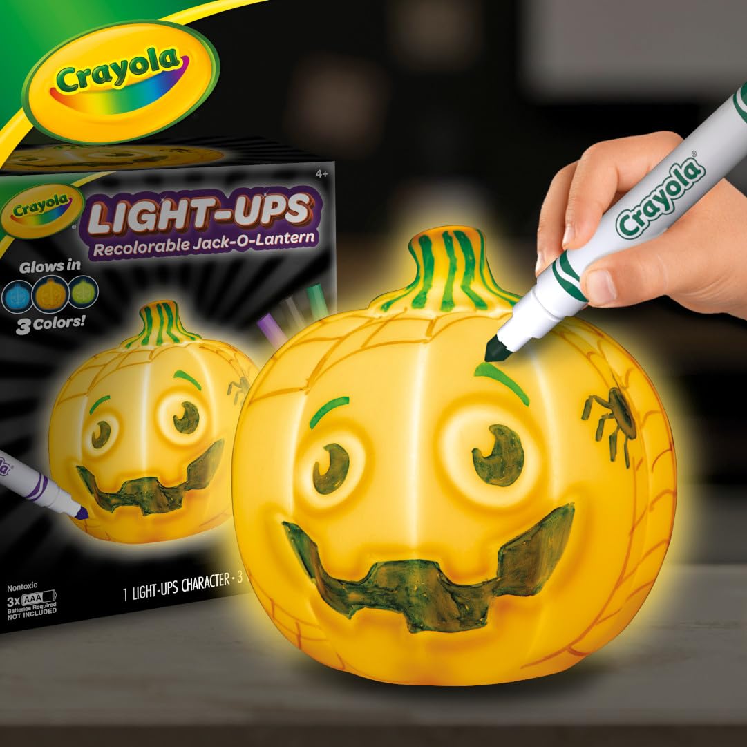 Foto 7 pulgar | Linterna Jack-o-lantern Crayola Para Colorear Con Rotuladores Lavables - Venta Internacional.