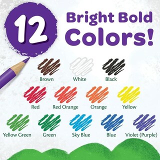 Foto 3 | Lápices De Colores Genéricos De 12 Unidades, Paquete De 2 Unidades, Preafilados Con Sacapuntas - Venta Internacional.