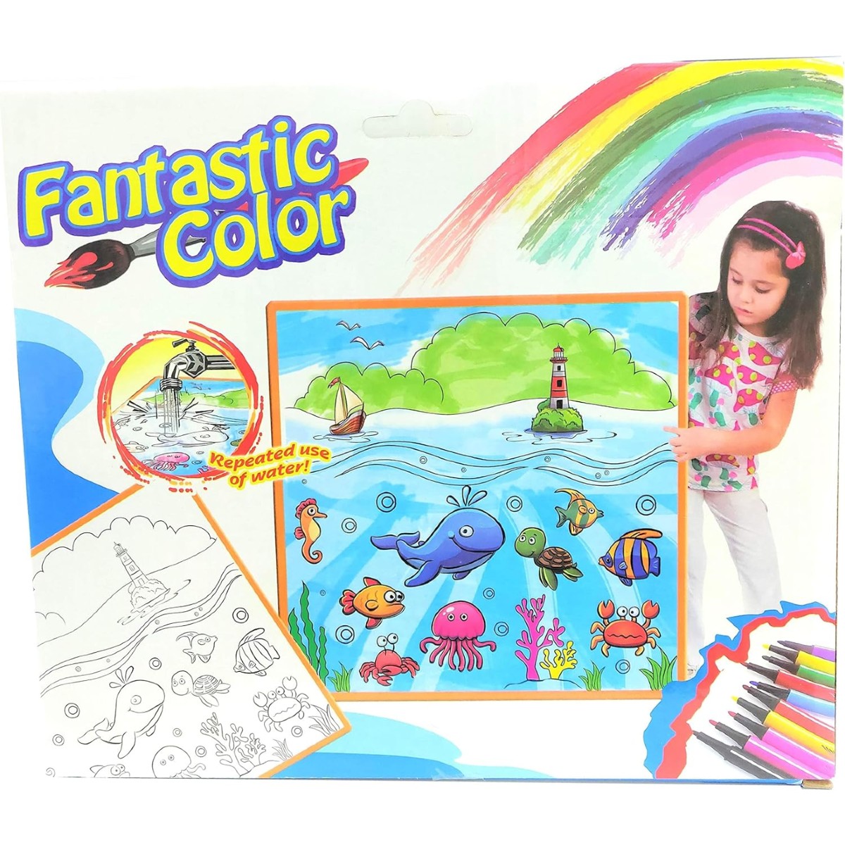 Foto 4 pulgar | Tapete para Colorear Storyland Lavable para Niños