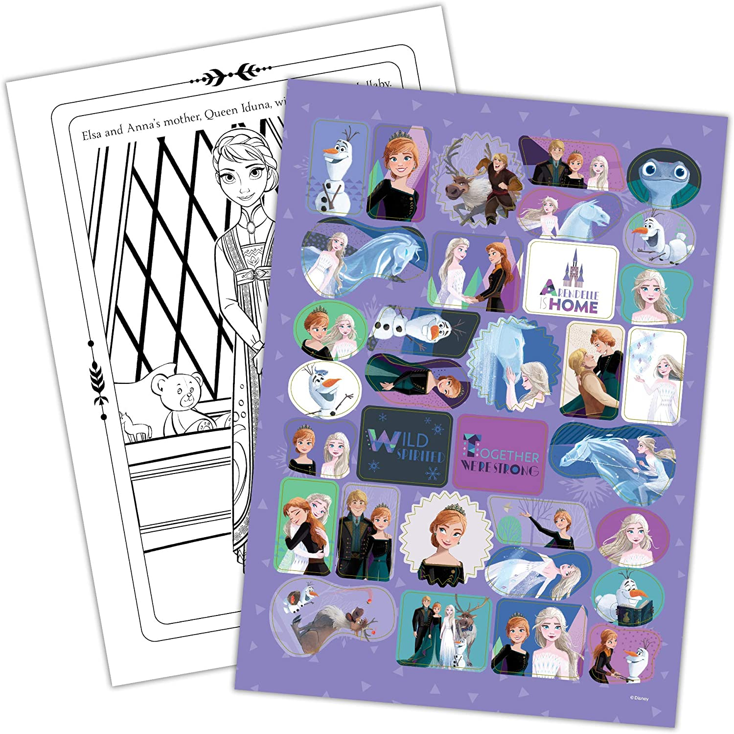 Foto 7 pulgar | Libro Para Colorear Y Actividades Disney Frozen 2 Con Pinturas Y Crayones - Venta Internacional.