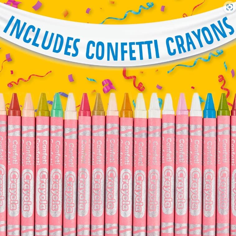 Foto 5 | Lápices De Colores Crayola, 64 Unidades, Con Lata De Coleccionista Para Cumpleaños Número 64 - Venta Internacional.