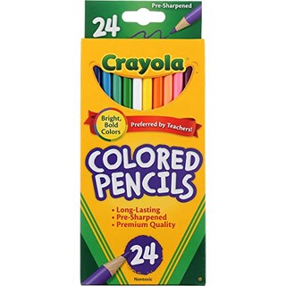 Foto 1 | Lápices De Colores Crayola Long 24 En Un Paquete X4 - 96 P - Venta Internacional.