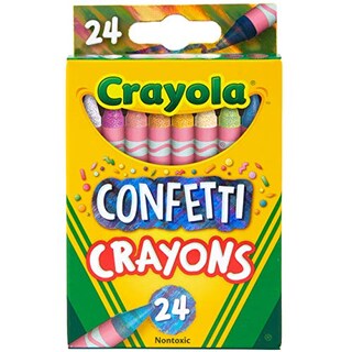Foto 1 | Creyones De Confeti Crayola, 24 Unidades, Para Artes Y Manualidades - Venta Internacional.