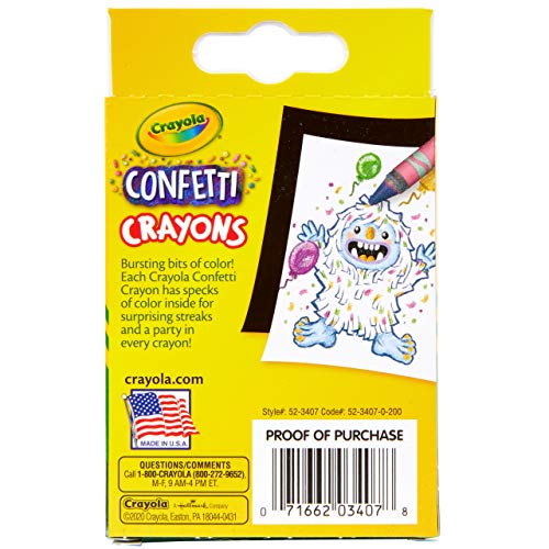 Foto 8 pulgar | Creyones De Confeti Crayola, 24 Unidades, Para Artes Y Manualidades - Venta Internacional.