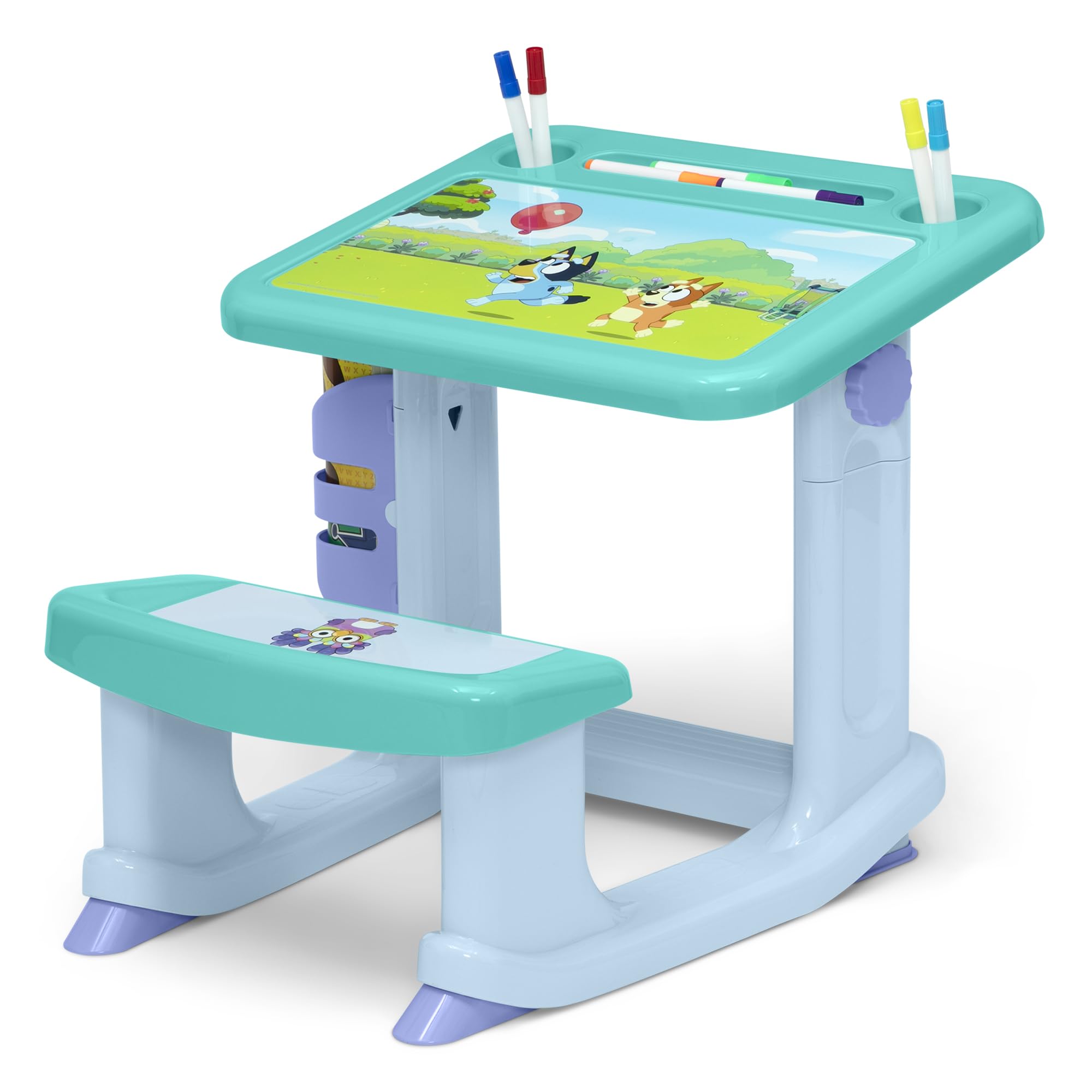 Foto 4 | Escritorio Delta Children Bluey Con 10 Rotuladores Y Libro - Venta Internacional.