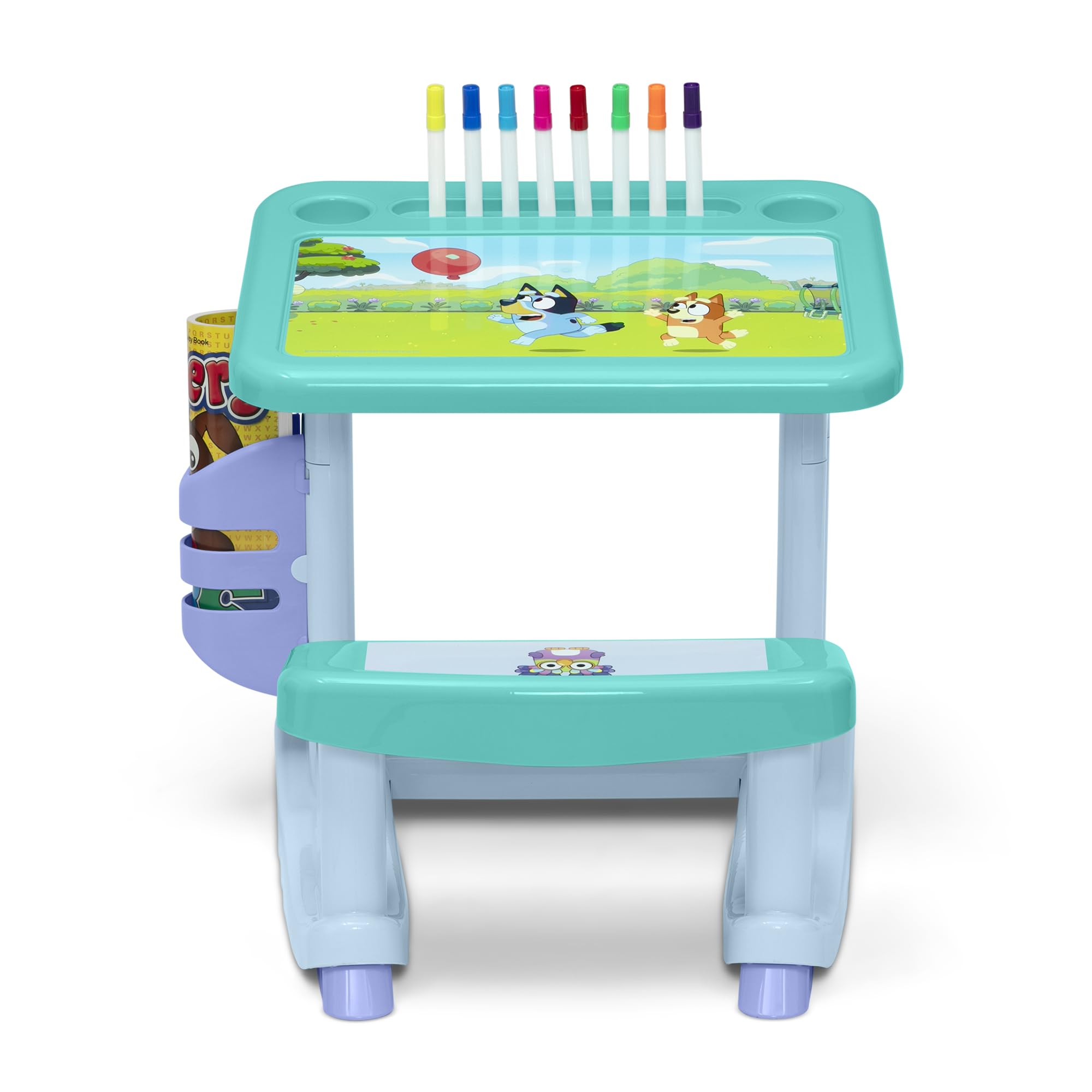Foto 5 | Escritorio Delta Children Bluey Con 10 Rotuladores Y Libro - Venta Internacional.