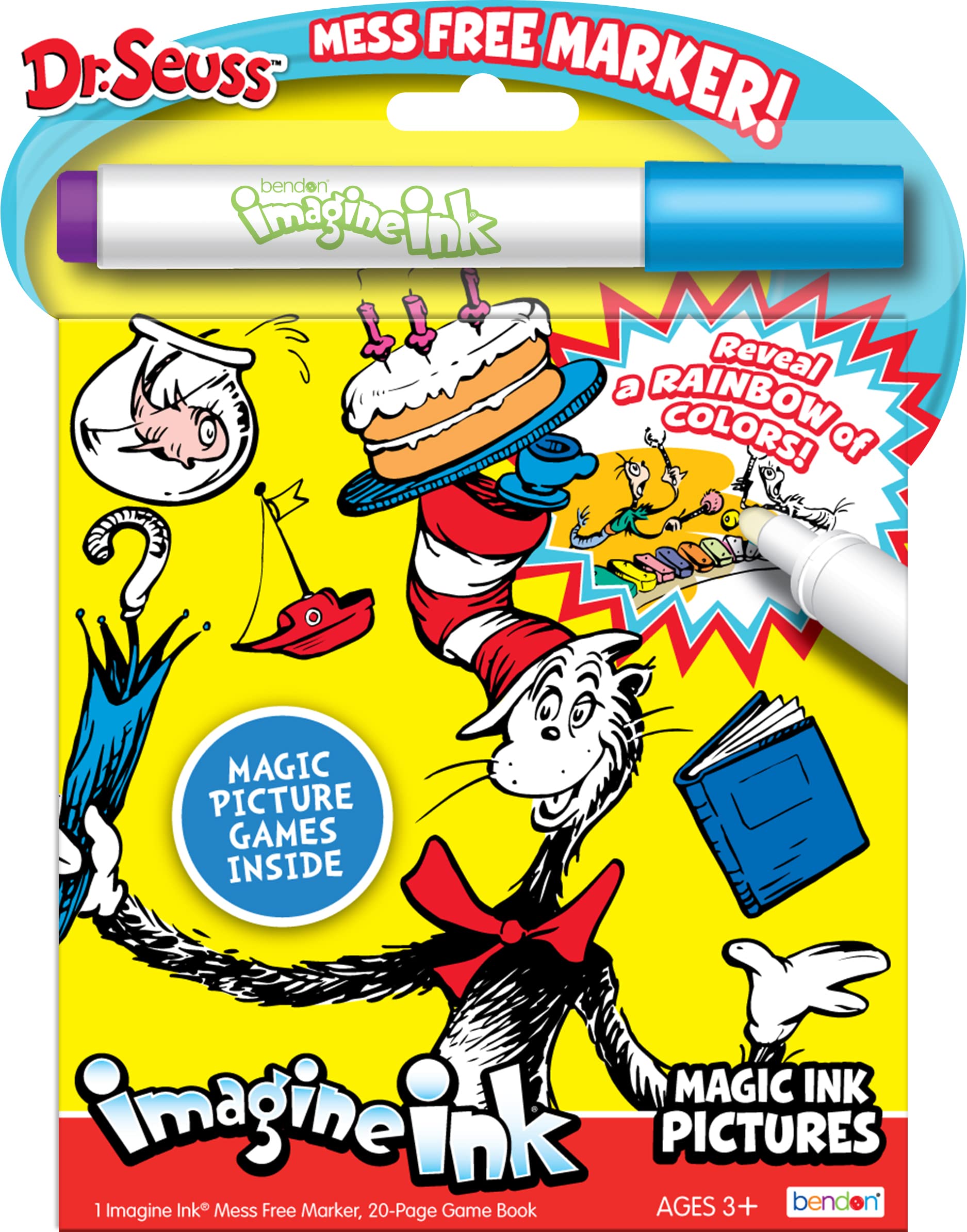 Foto 2 pulgar | Imagine Ink Magic Ink Pictures Y Libro De Juegos Bendon Dr. Seuss - Venta Internacional.