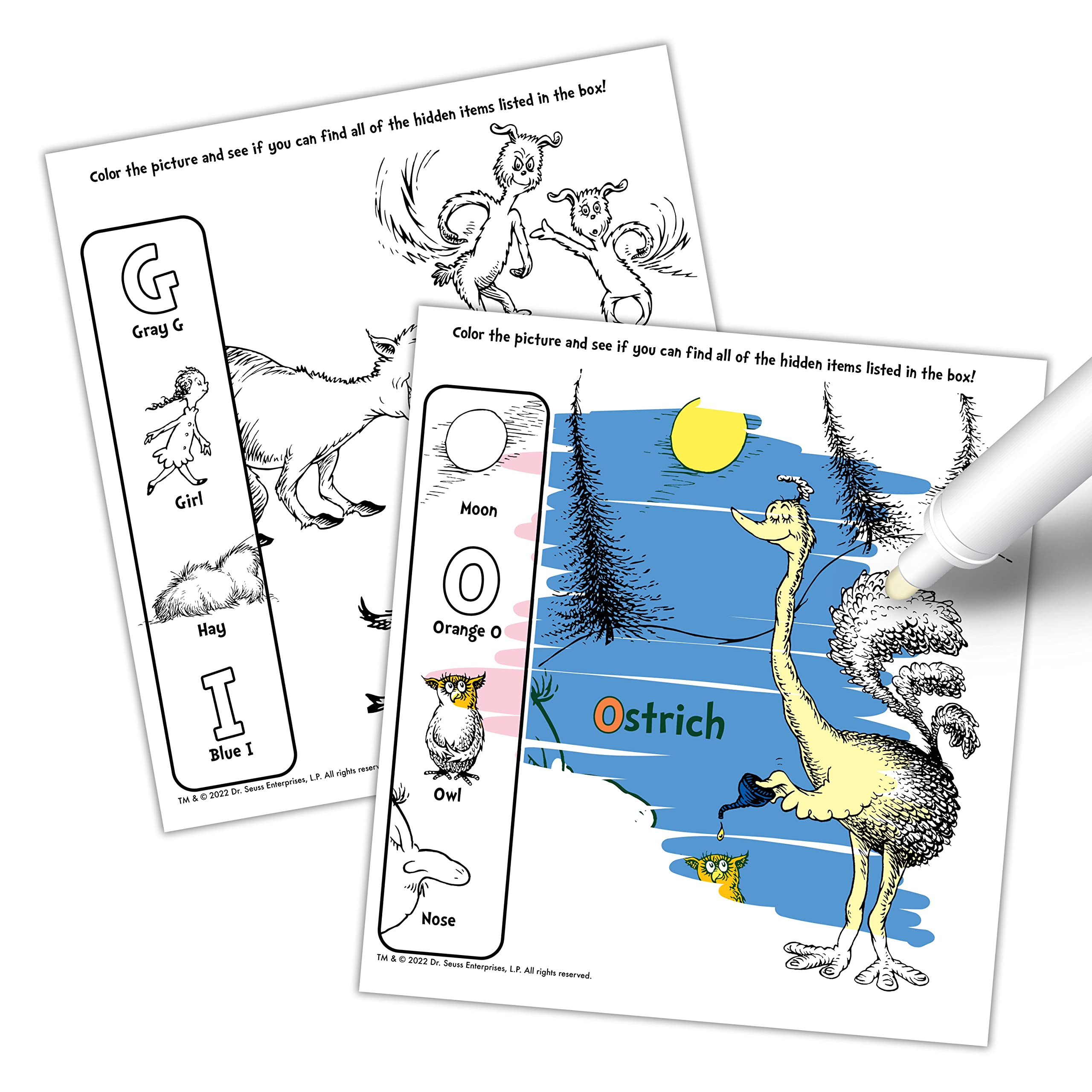 Foto 4 pulgar | Imagine Ink Magic Ink Pictures Y Libro De Juegos Bendon Dr. Seuss - Venta Internacional.