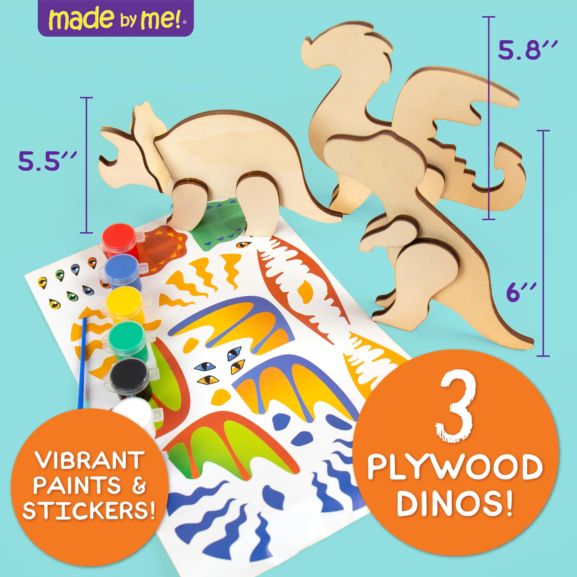 Foto 4 pulgar | Artes Y Manualidades Hechas Por Mí Pinta Tus Propios Dinosaurios Y Amigos En 3d - Venta Internacional.