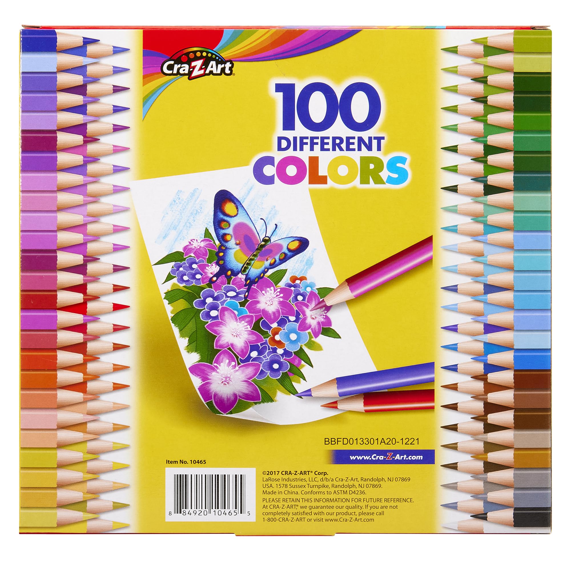 Foto 2 | Lápices De Colores Cra-z-art 100 Colores Surtidos Para La Escuela - Venta Internacional.