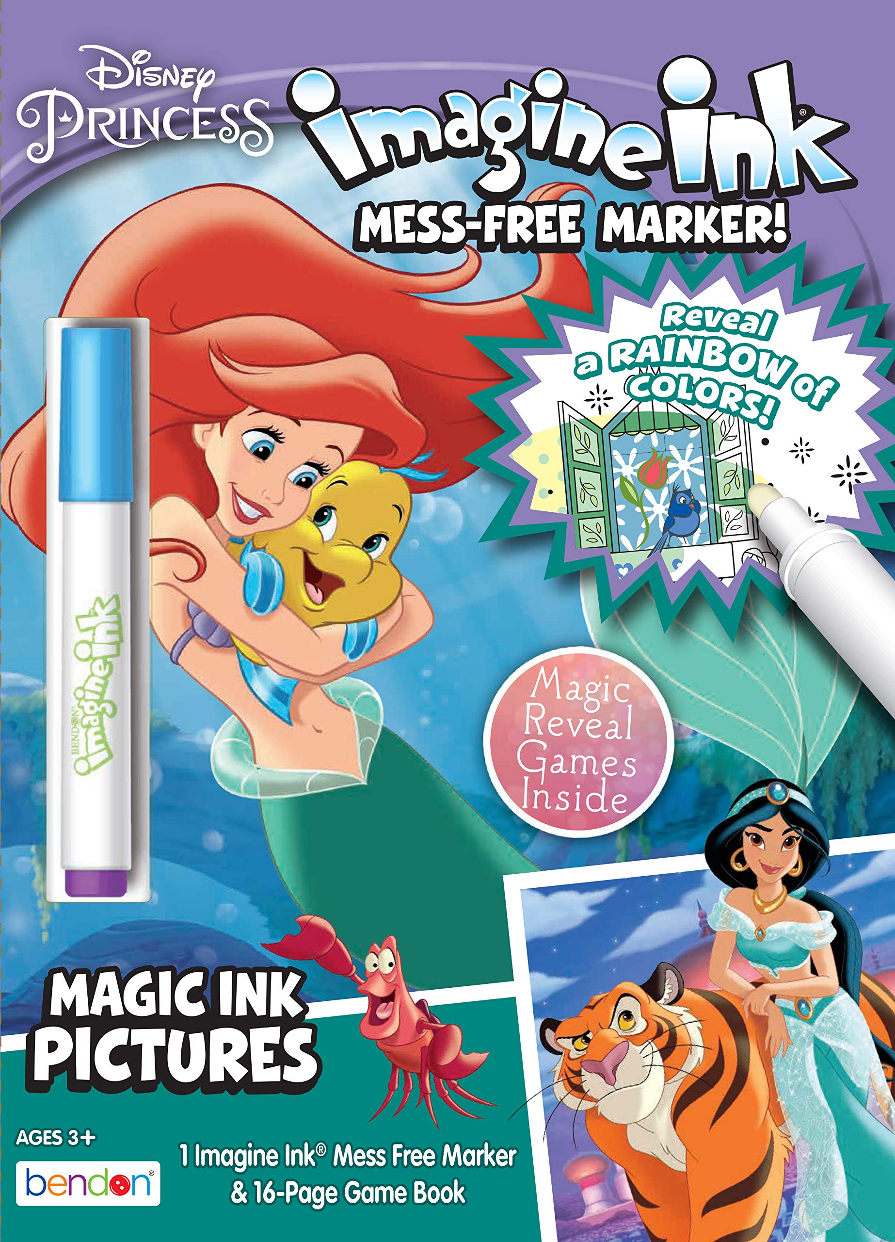 Foto 2 pulgar | Libro Para Colorear Bendon Imagine Ink Magic Ink Con Rotulador - Venta Internacional.