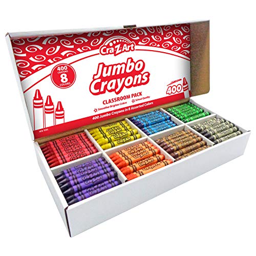 Foto 3 pulgar | Juego De Crayones Cra-z-art Jumbo, 400 Unidades, 8 Colores Surtidos Para Niños - Venta Internacional.