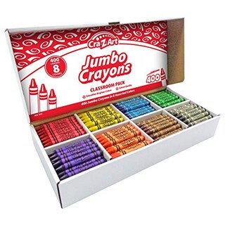 Foto 2 | Juego De Crayones Cra-z-art Jumbo, 400 Unidades, 8 Colores Surtidos Para Niños - Venta Internacional.