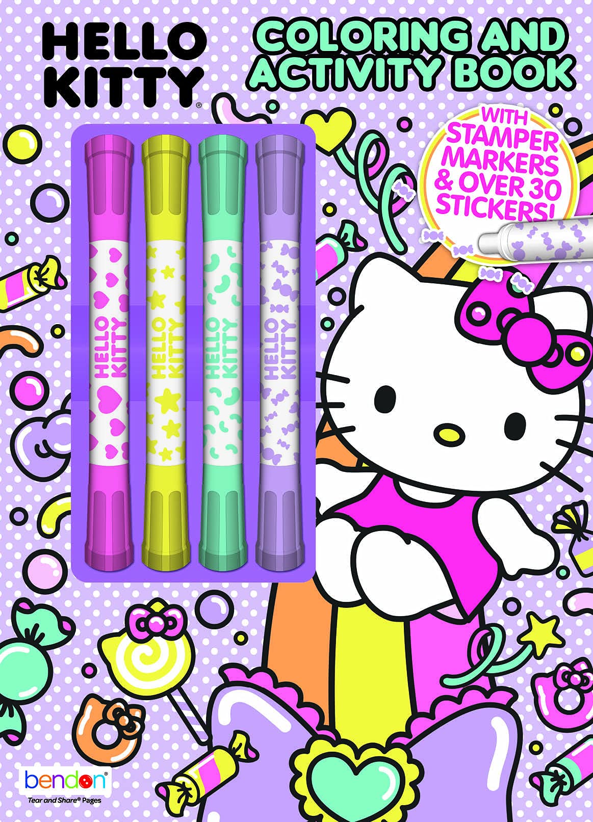 Foto 2 pulgar | Libro Para Colorear Bendon Hello Kitty Con 4 Marcadores De Sellos 51262 - Venta Internacional.