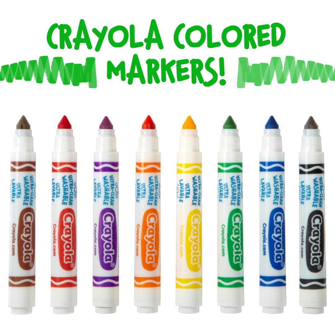 Foto 6 pulgar | Rotulador Crayola, Lavable, Verde, 12 Ml (12 Unidades), Broad Line Kids - Venta Internacional.