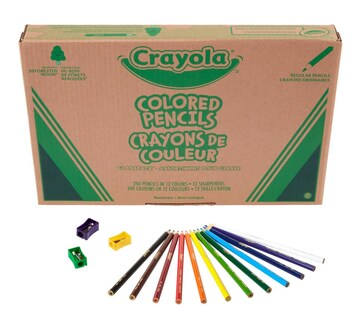 Foto 2 | Lápices De Colores Crayola Classpack De 240 Unidades Con 12 Sacapuntas - Venta Internacional.