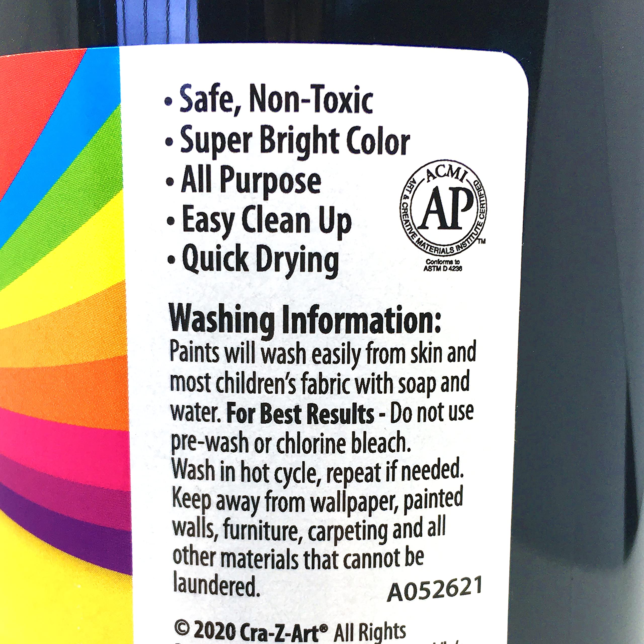 Foto 3 | Paint Cra-z-art, Témpera Lavable, Color Negro, 946 Ml, Para Niños Mayores De 3 Años - Venta Internacional.