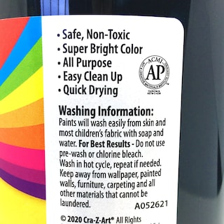 Foto 3 | Paint Cra-z-art, Témpera Lavable, Color Negro, 946 Ml, Para Niños Mayores De 3 Años - Venta Internacional.