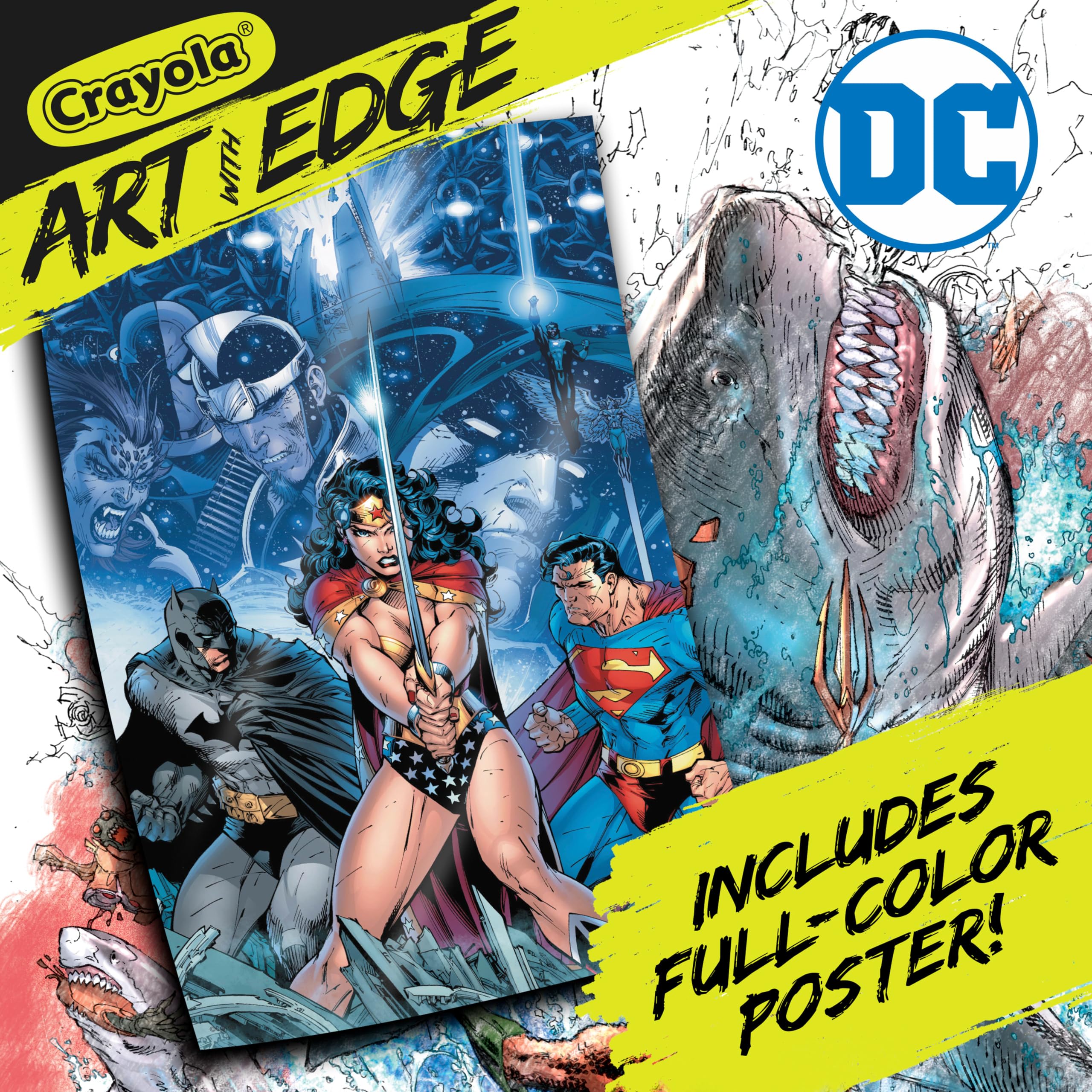 Foto 3 pulgar | Libro Para Colorear Crayola Art With Edge Justice League 28 Páginas - Venta Internacional.