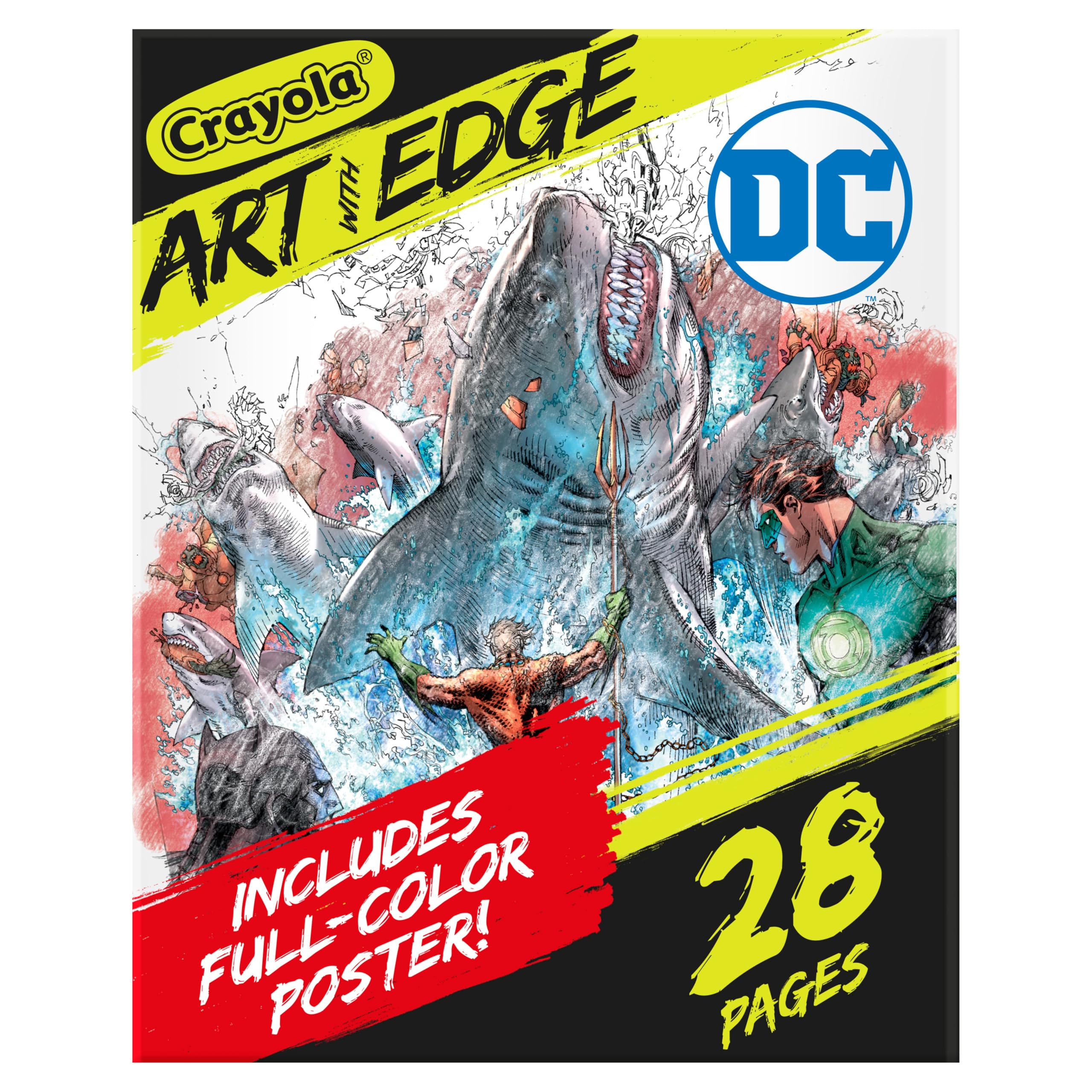 Foto 4 pulgar | Libro Para Colorear Crayola Art With Edge Justice League 28 Páginas - Venta Internacional.