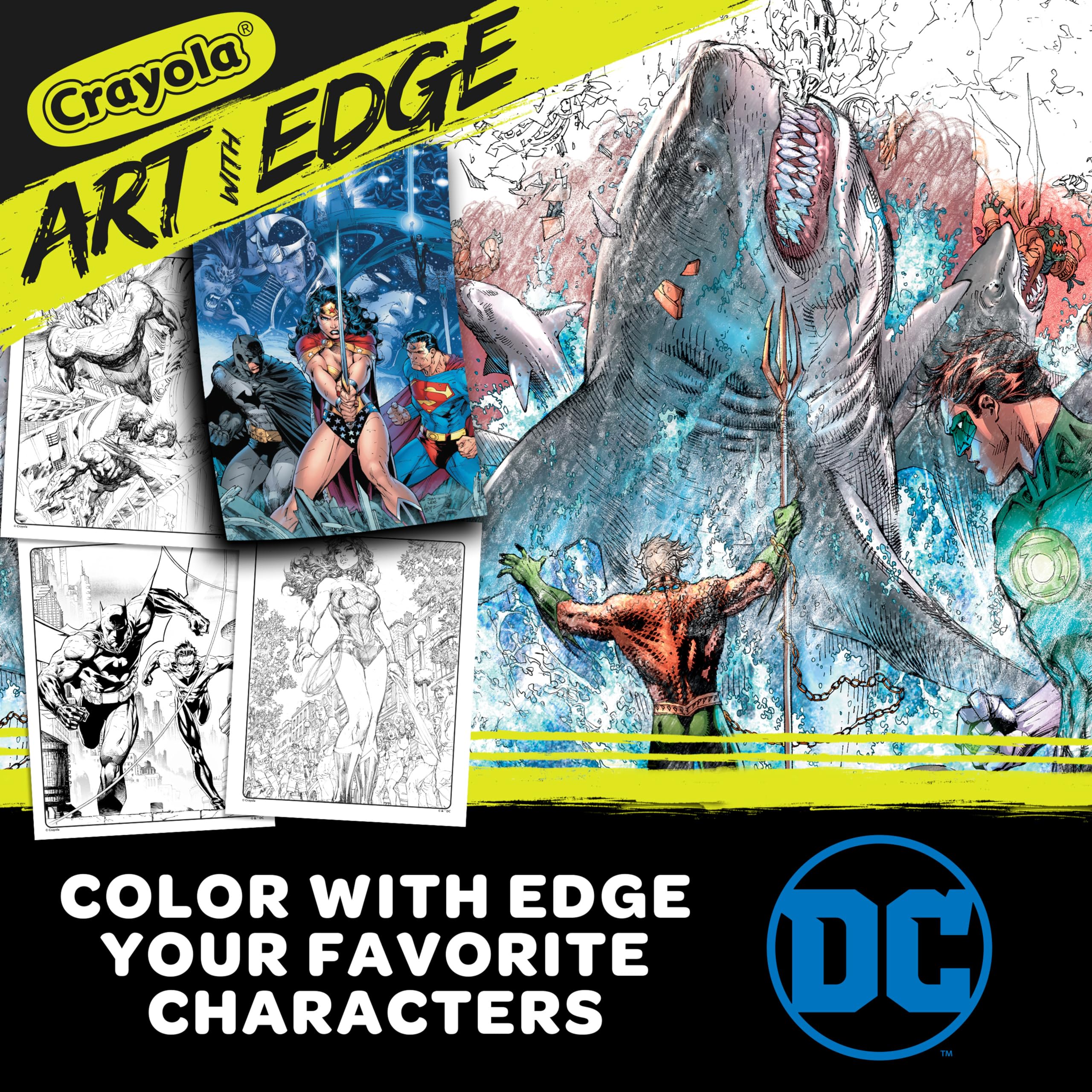 Foto 6 pulgar | Libro Para Colorear Crayola Art With Edge Justice League 28 Páginas - Venta Internacional.