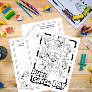 Foto 7 | Libro De Juegos Para Colorear Bendon Paw Patrol Con Marcador Mess Free - Venta Internacional.