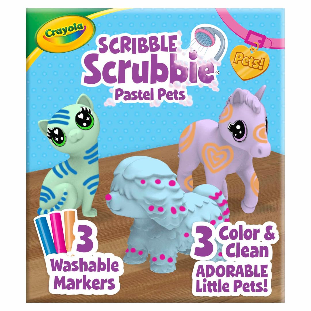Foto 2 pulgar | Juguete De Aseo Para Mascotas Crayola Scribble Scrubbie Pastel Pets 3+ - Venta Internacional.