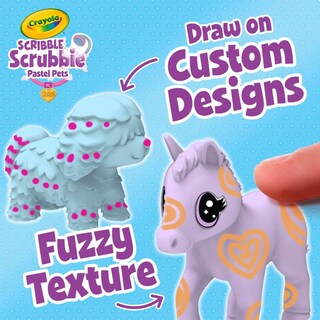 Foto 3 | Juguete De Aseo Para Mascotas Crayola Scribble Scrubbie Pastel Pets 3+ - Venta Internacional.