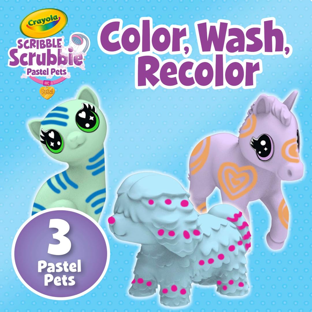 Foto 5 pulgar | Juguete De Aseo Para Mascotas Crayola Scribble Scrubbie Pastel Pets 3+ - Venta Internacional.