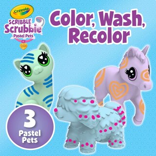 Foto 4 | Juguete De Aseo Para Mascotas Crayola Scribble Scrubbie Pastel Pets 3+ - Venta Internacional.