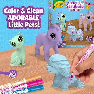 Foto 6 | Juguete De Aseo Para Mascotas Crayola Scribble Scrubbie Pastel Pets 3+ - Venta Internacional.