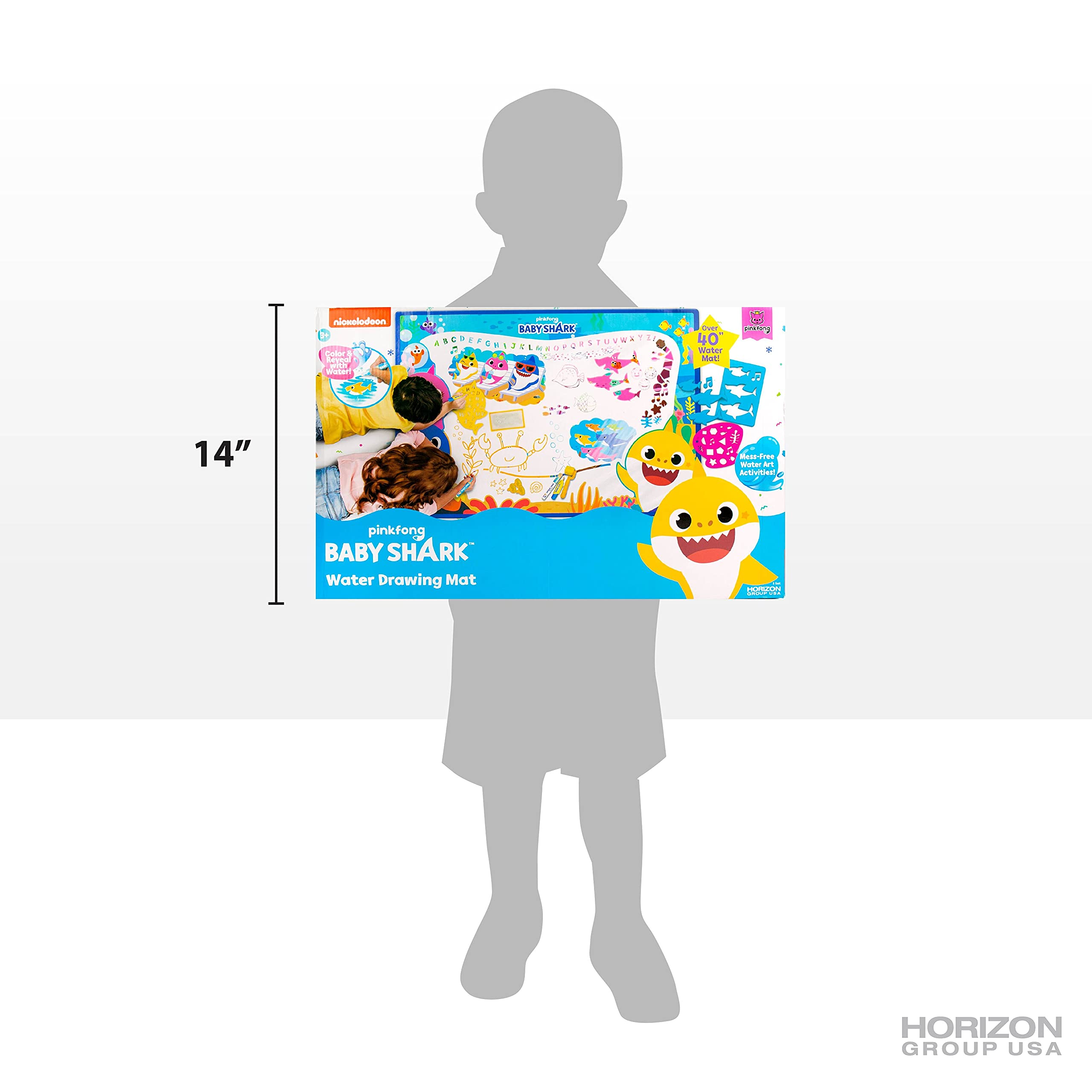 Foto 7 | Tapete Para Dibujar Agua Baby Shark Horizon Group Con Accesorios - Venta Internacional.