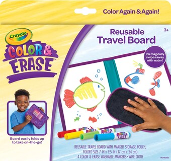 Foto 1 | Tablero De Dibujo Crayola Color & Erase Con Rotuladores Y Tela Para Más De 3 - Venta Internacional.