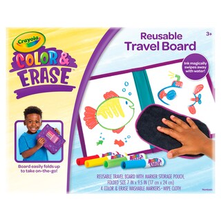 Foto 2 | Tablero De Dibujo Crayola Color & Erase Con Rotuladores Y Tela Para Más De 3 - Venta Internacional.