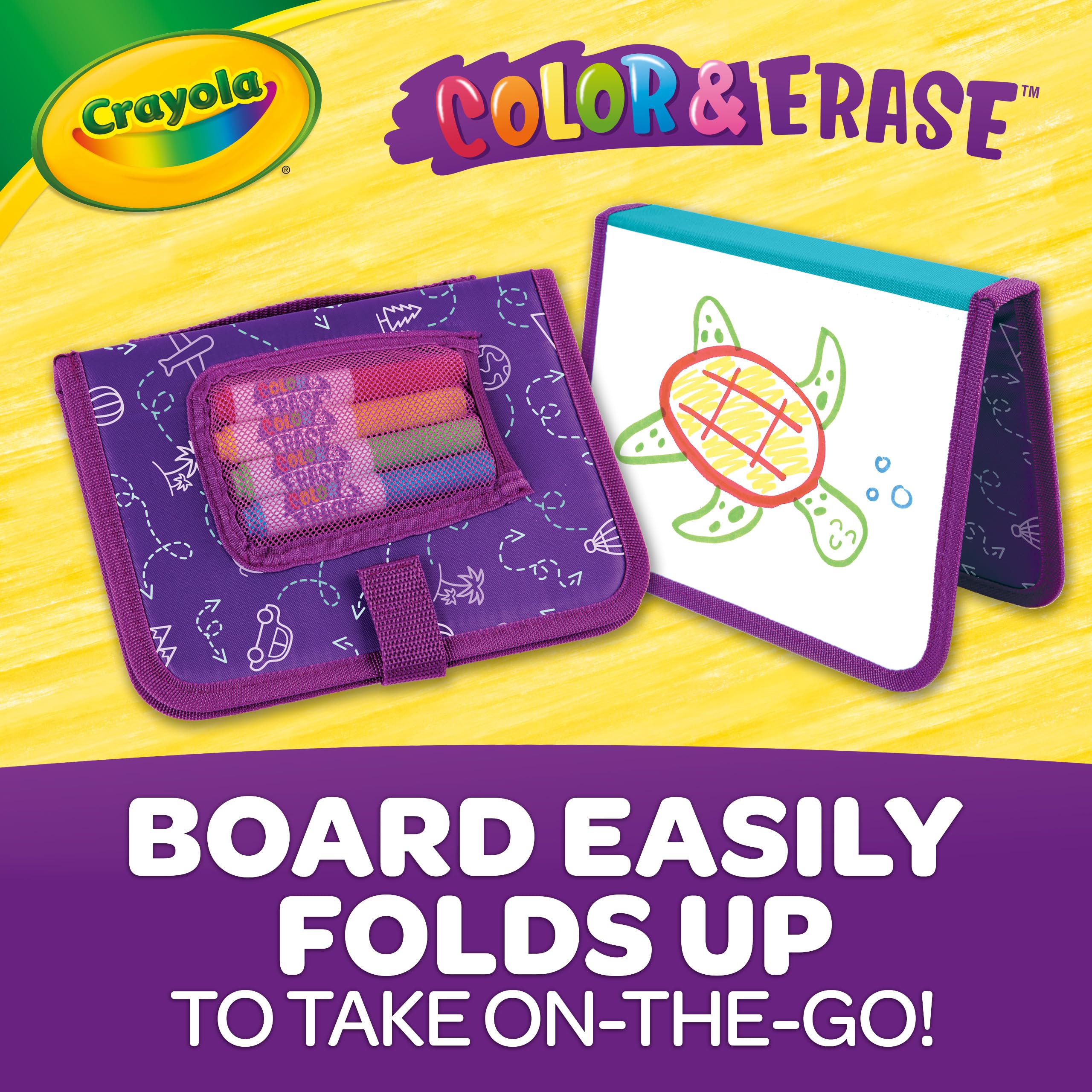 Foto 4 pulgar | Tablero De Dibujo Crayola Color & Erase Con Rotuladores Y Tela Para Más De 3 - Venta Internacional.