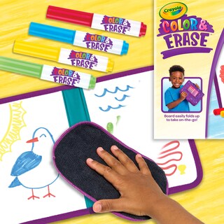 Foto 6 | Tablero De Dibujo Crayola Color & Erase Con Rotuladores Y Tela Para Más De 3 - Venta Internacional.