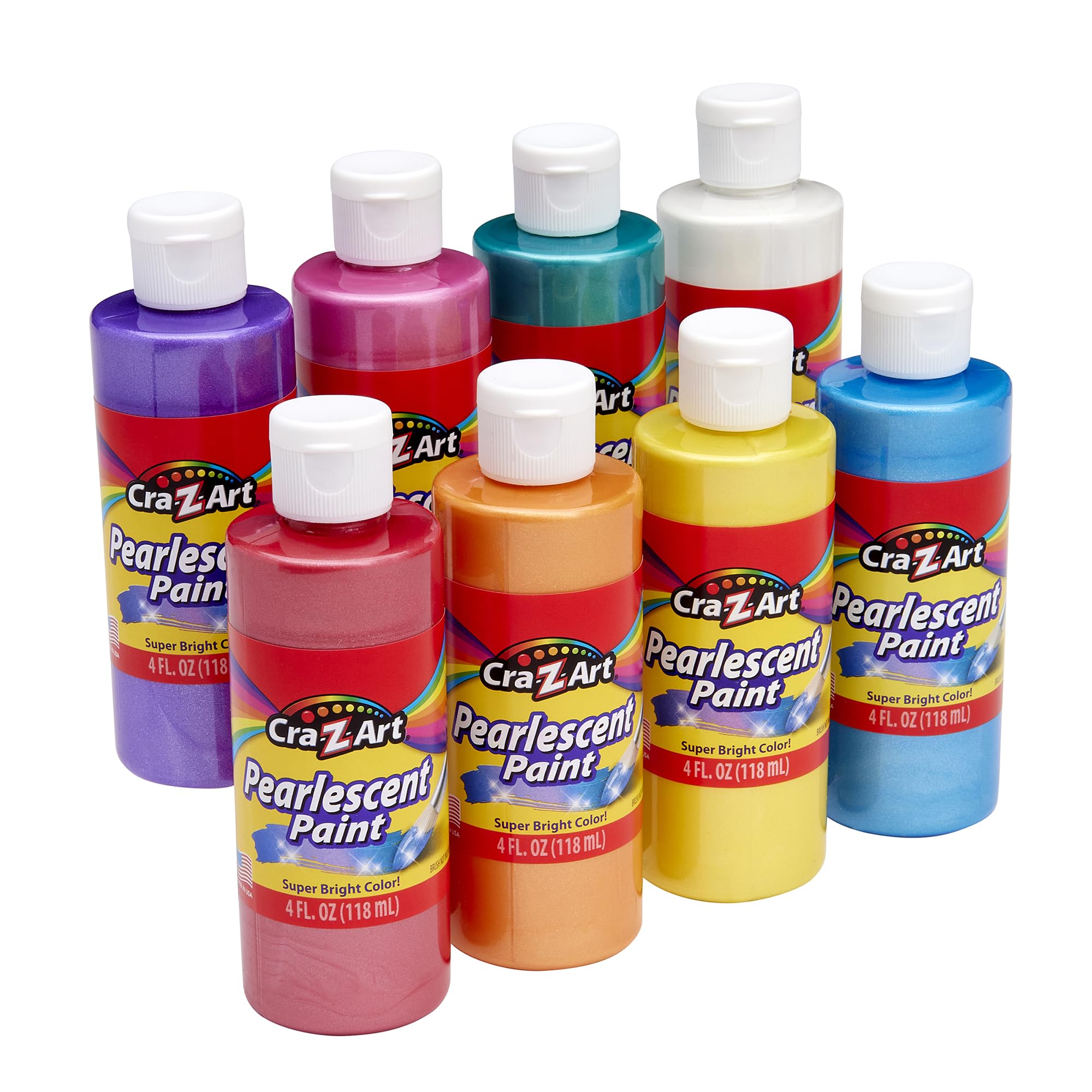 Foto 2 pulgar | Juego De Pinturas Cra-z-art, Lavables, Nacaradas, 8 Unidades, 118 Ml, Varios Colores - Venta Internacional.