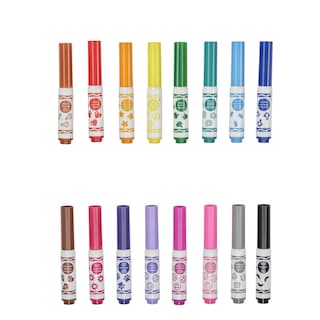 Foto 3 | Juego De Rotuladores Crayola Emoji Stampers Pip Squeaks, Lavables, 16 Unidades - Venta Internacional.