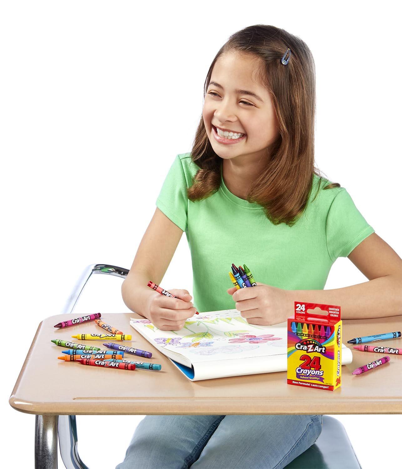 Foto 3 pulgar | Crayons Cra-z-art, Paquete De 24 Unidades, Para El Regreso A La Escuela, A Partir De Los 3 Años - Venta Internacional.