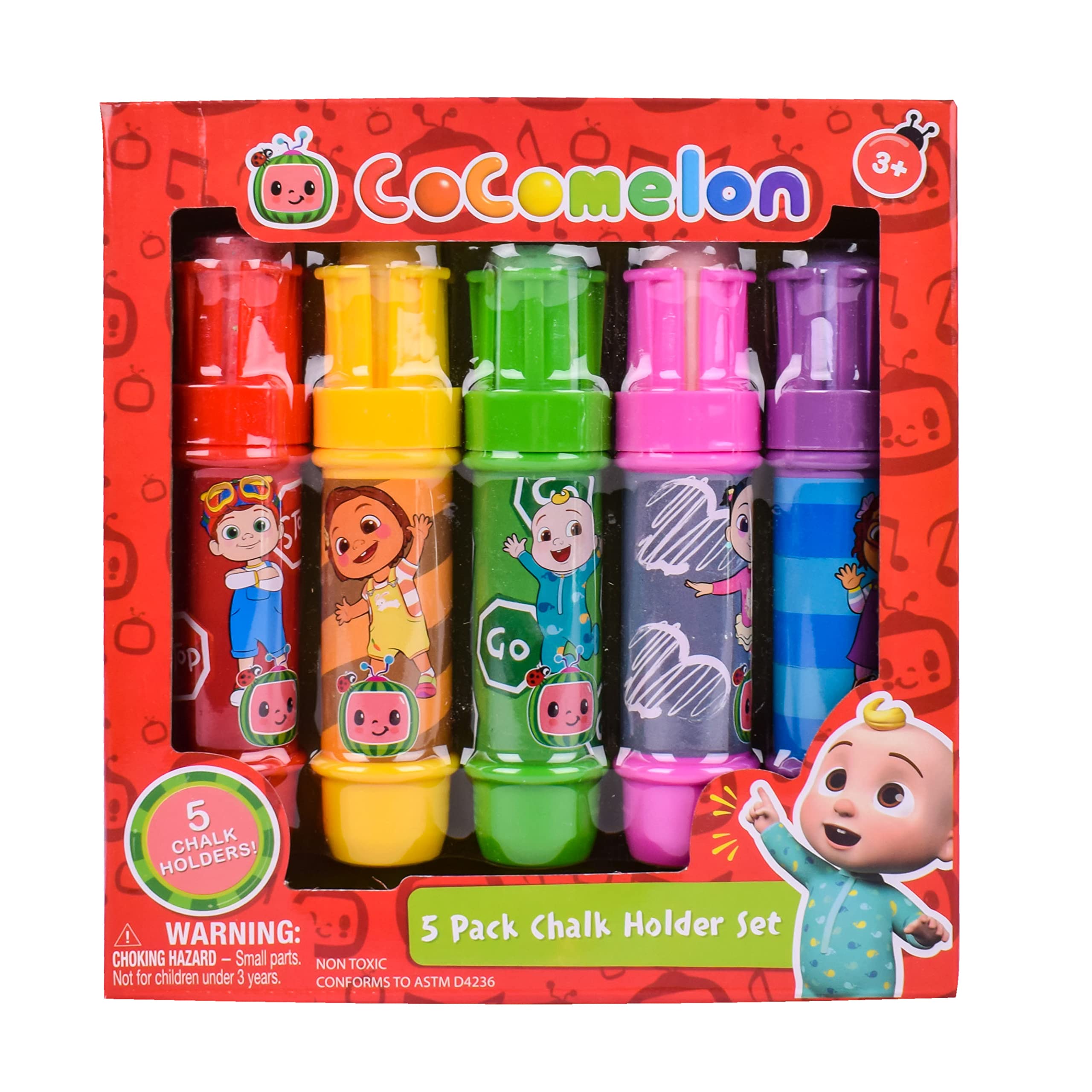 Foto 4 pulgar | Soportes Para Tizas Sunny Days Entertainment Cocomelon Jumbo 5 Kids - Venta Internacional.
