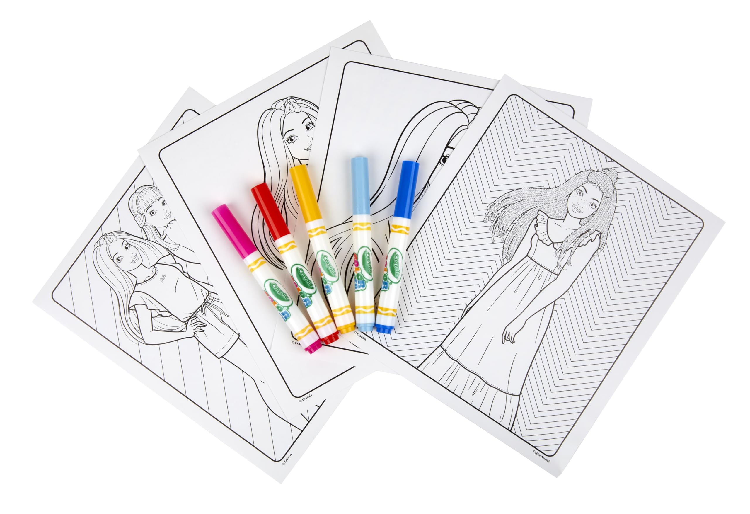 Foto 5 pulgar | Libro Para Colorear Y Rotuladores Crayola Color Wonder Barbie Kids 3+ - Venta Internacional.