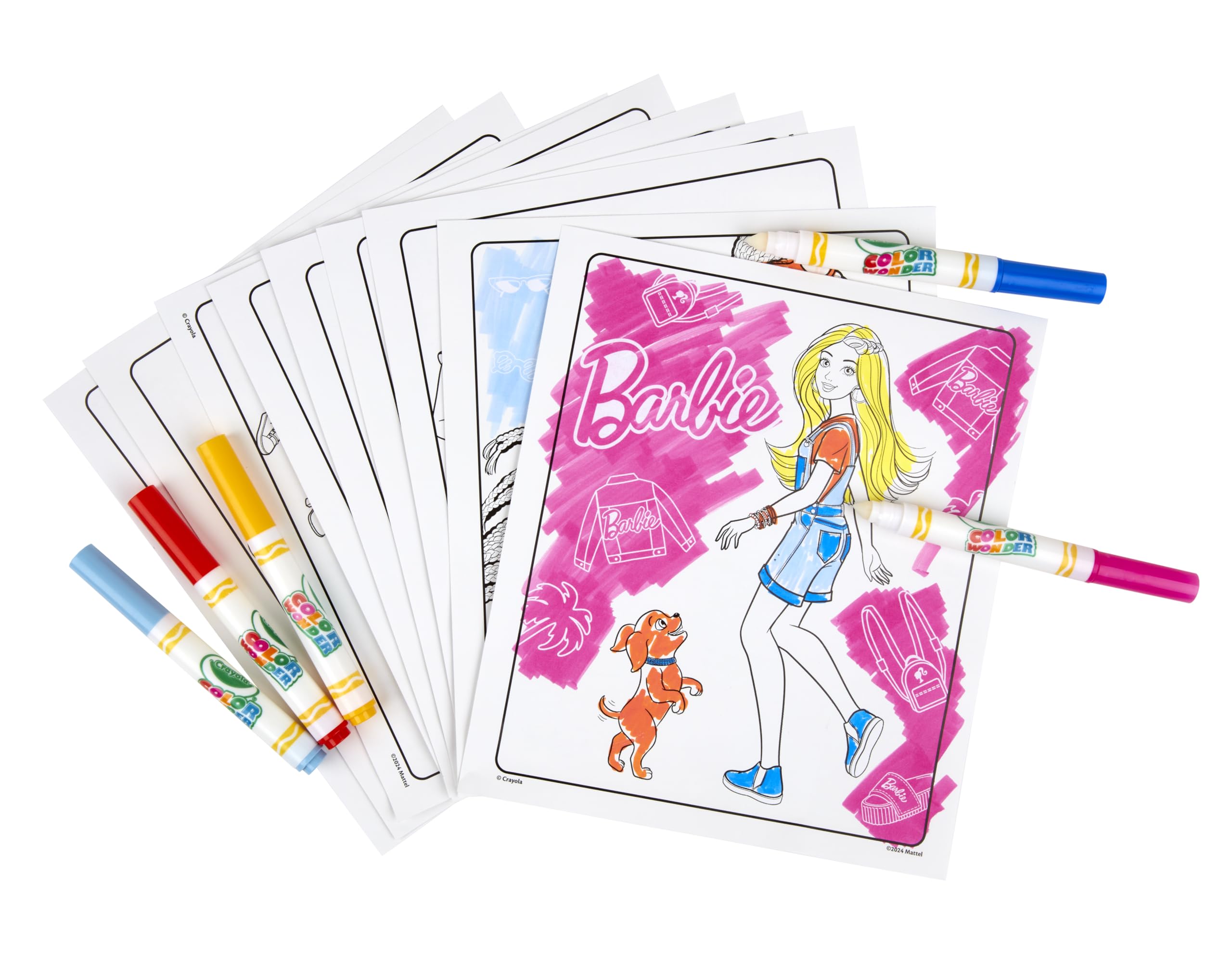 Foto 6 pulgar | Libro Para Colorear Y Rotuladores Crayola Color Wonder Barbie Kids 3+ - Venta Internacional.