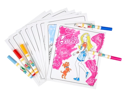 Foto 5 | Libro Para Colorear Y Rotuladores Crayola Color Wonder Barbie Kids 3+ - Venta Internacional.