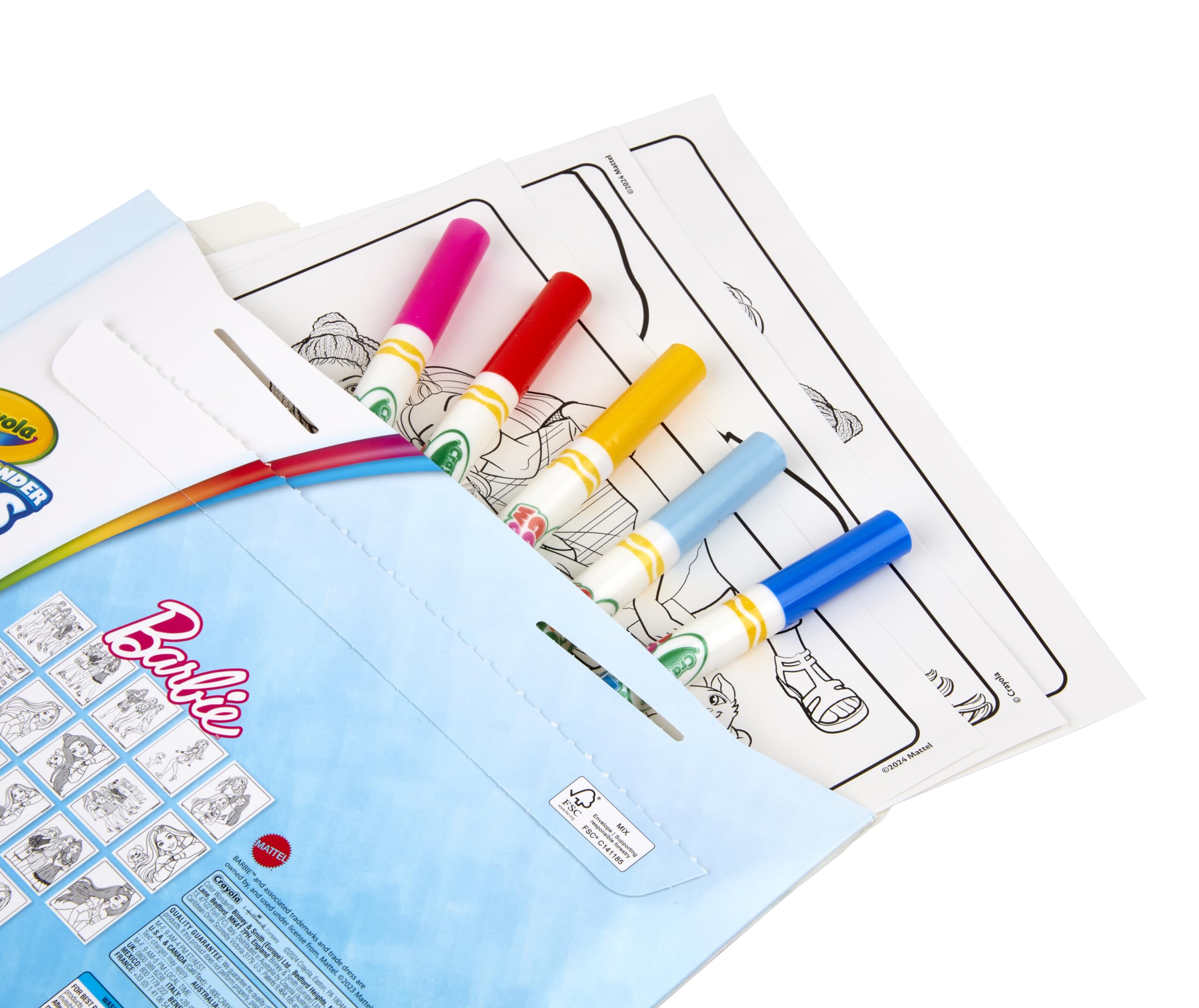 Foto 7 pulgar | Libro Para Colorear Y Rotuladores Crayola Color Wonder Barbie Kids 3+ - Venta Internacional.